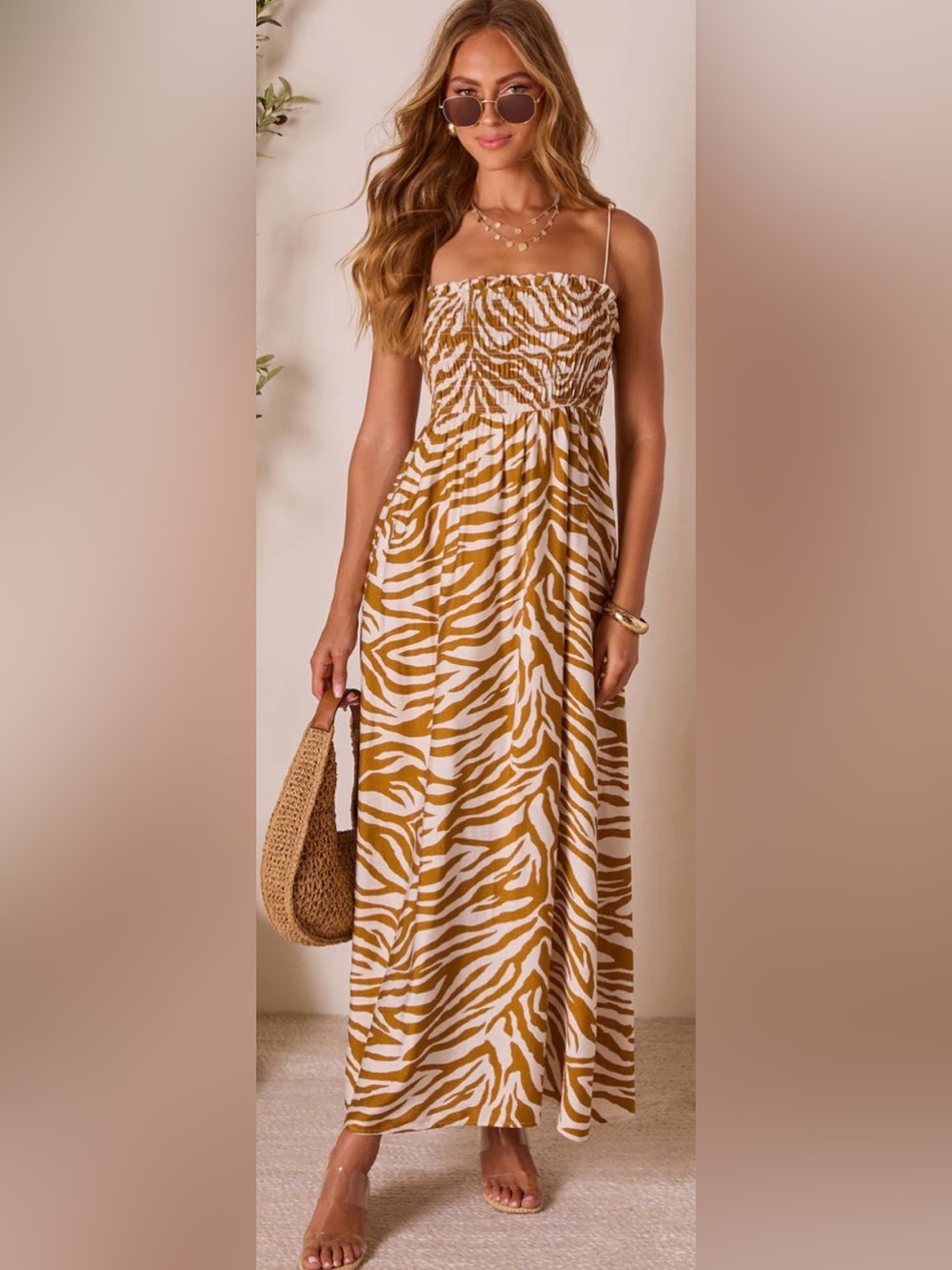 VICI Solarah Animal Print Maxi Dress